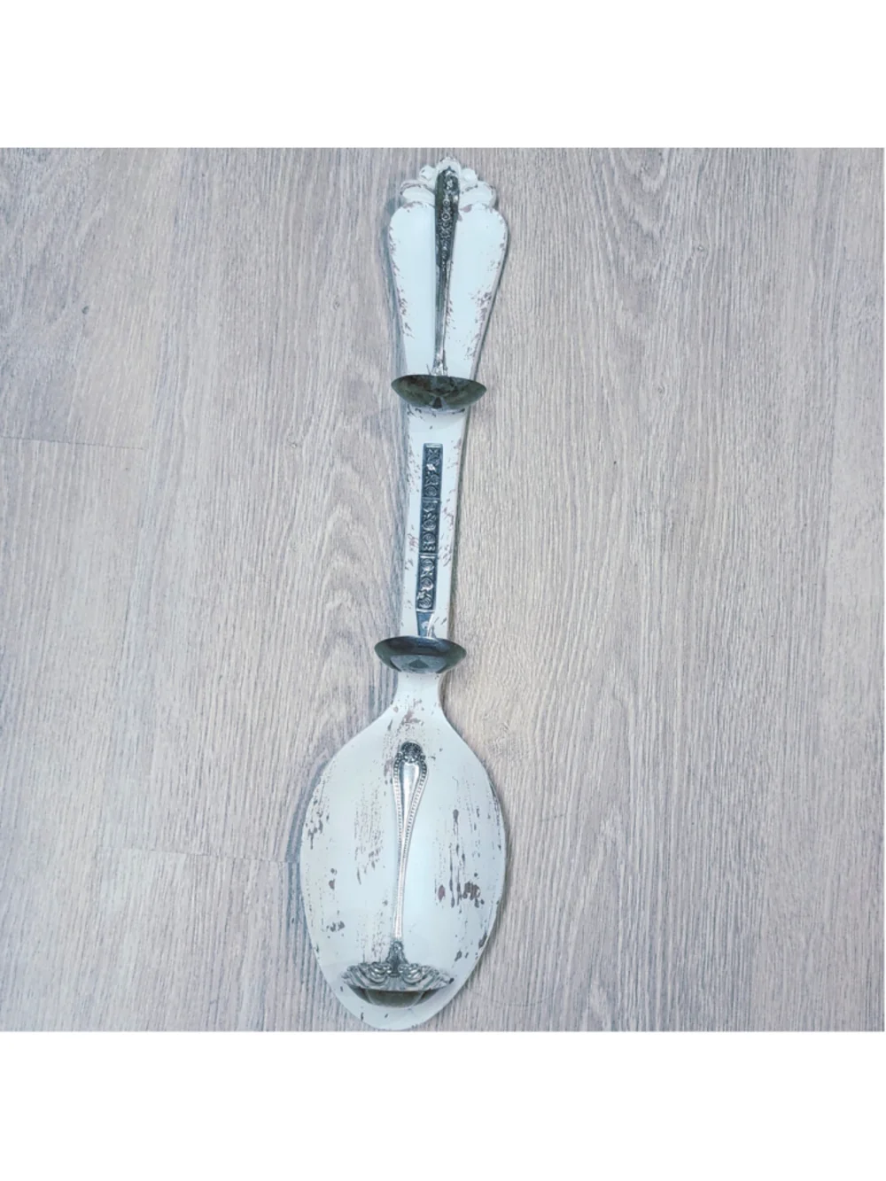 Rustic farmhouse big Spoon hanger shelf Handmade home decor